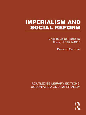 cover image of Imperialism and Social Reform